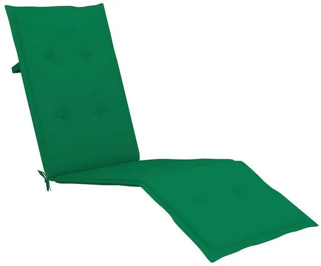 Alt view image 6 of 7 - vidaXL Deckchair Lounge Chair with Footrest and Cushion Solid Acacia Wood