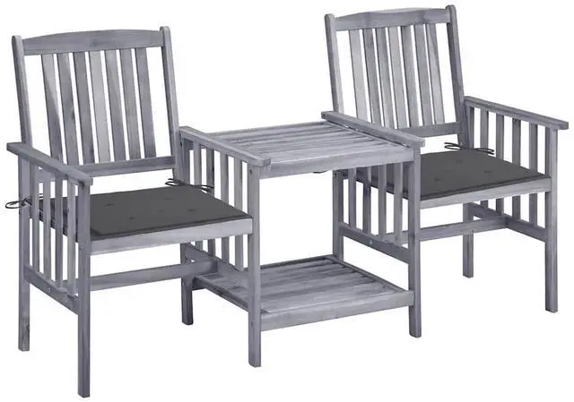 Main image of vidaXL Patio Bistro Set Table and Chairs Conversation Set Solid Wood Acacia