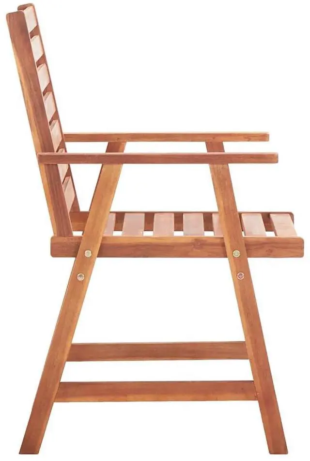 Alt view image 5 of 7 - vidaXL Patio Dining Chairs 2 Pcs Outdoor Chair with Cushions Solid Wood Acacia