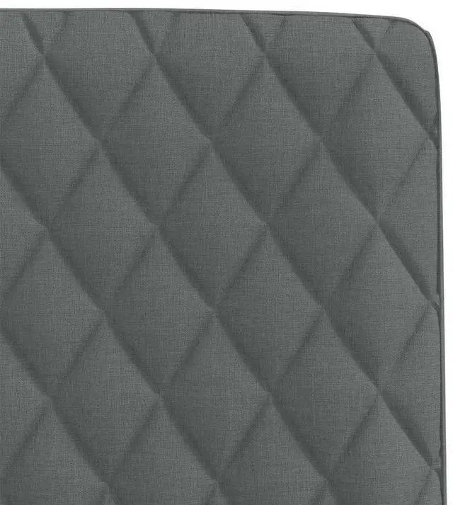 Alt view image 7 of 7 - vidaXL Dining Chairs 2 pcs Dark Gray Fabric dinner chair kitchen chair