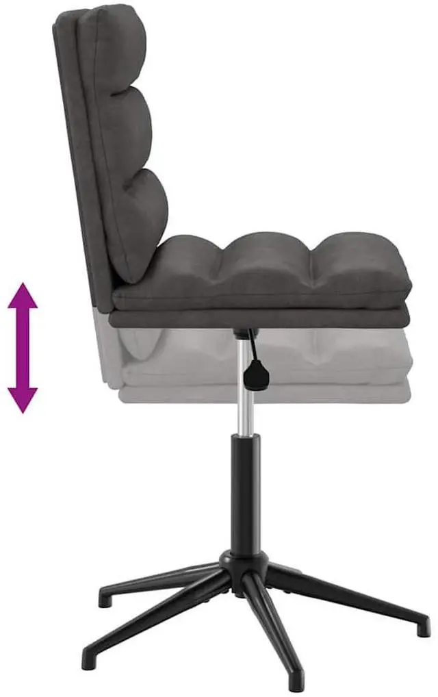 Alt view image 6 of 7 - vidaXL Dining Chair Black Faux Leather dinner chair kitchen chair dining seat