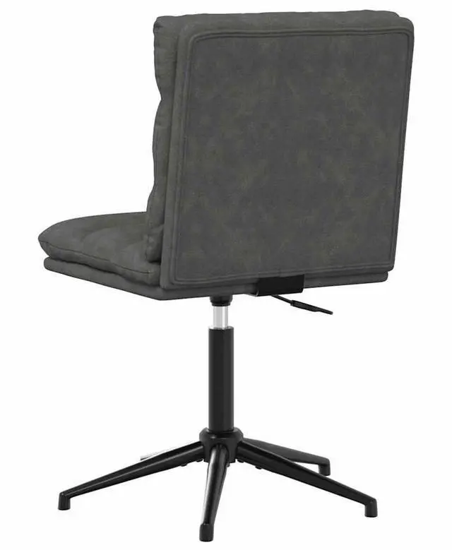Alt view image 5 of 7 - vidaXL Dining Chair Black Faux Leather dinner chair kitchen chair dining seat