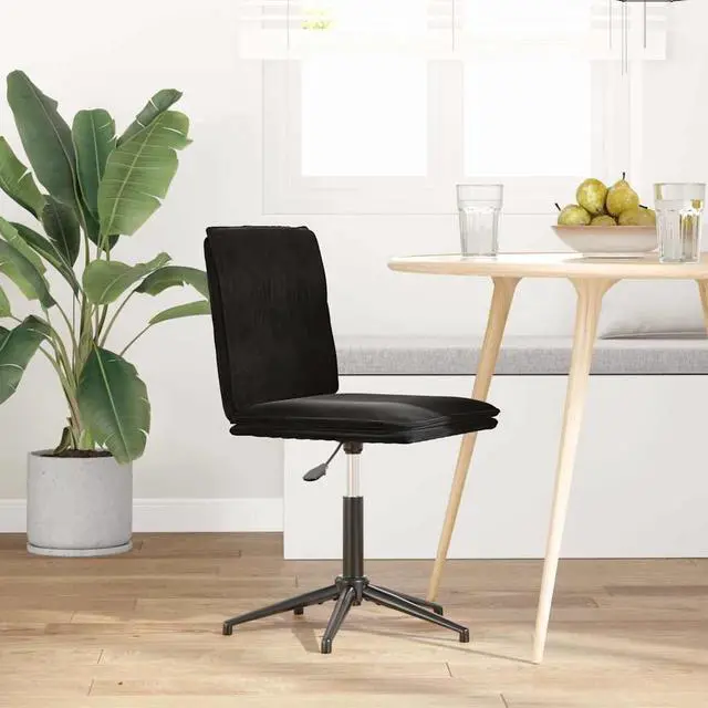 Alt view image 2 of 7 - vidaXL Dining Chair Black Velvet dinner chair kitchen chair dining seat chair
