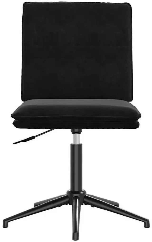 Alt view image 3 of 7 - vidaXL Dining Chair Black Velvet dinner chair kitchen chair dining seat chair