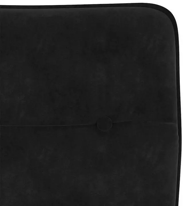 Alt view image 7 of 7 - vidaXL Dining Chairs 2 pcs Black Velvet dinner chair kitchen chair dining seat