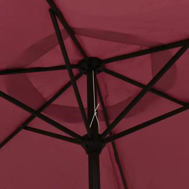 Alt view image 14 of 16 - vidaXL Parasol Burgundy 78.7"x83.1" Aluminum