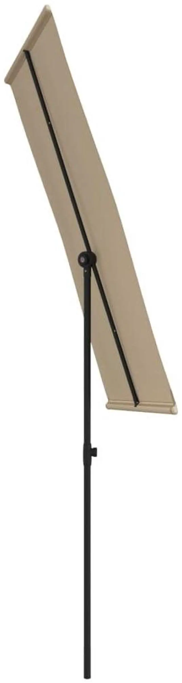 Alt view image 16 of 18 - vidaXL Outdoor Parasol with Aluminum Pole 70.9"x51.2" Taupe