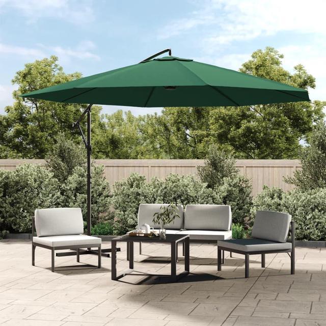Alt view image 7 of 15 - vidaXL Garden Parasol with Steel Pole 250x250 cm Anthracite