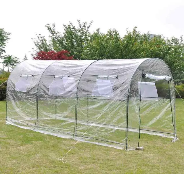 Alt view image 10 of 10 - vidaXL Greenhouse Grow House Green House for Outdoor Patio Plant Growing Large