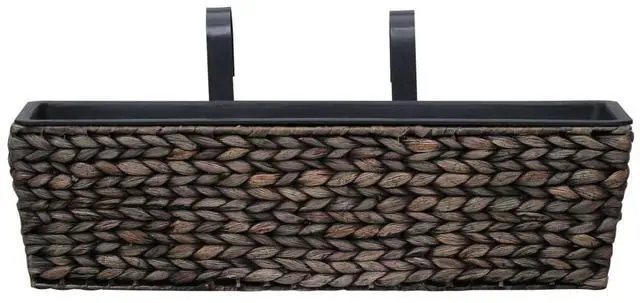 Alt view image 14 of 15 - vidaXL Garden Planters 2 pcs Water Hyacinth Brown