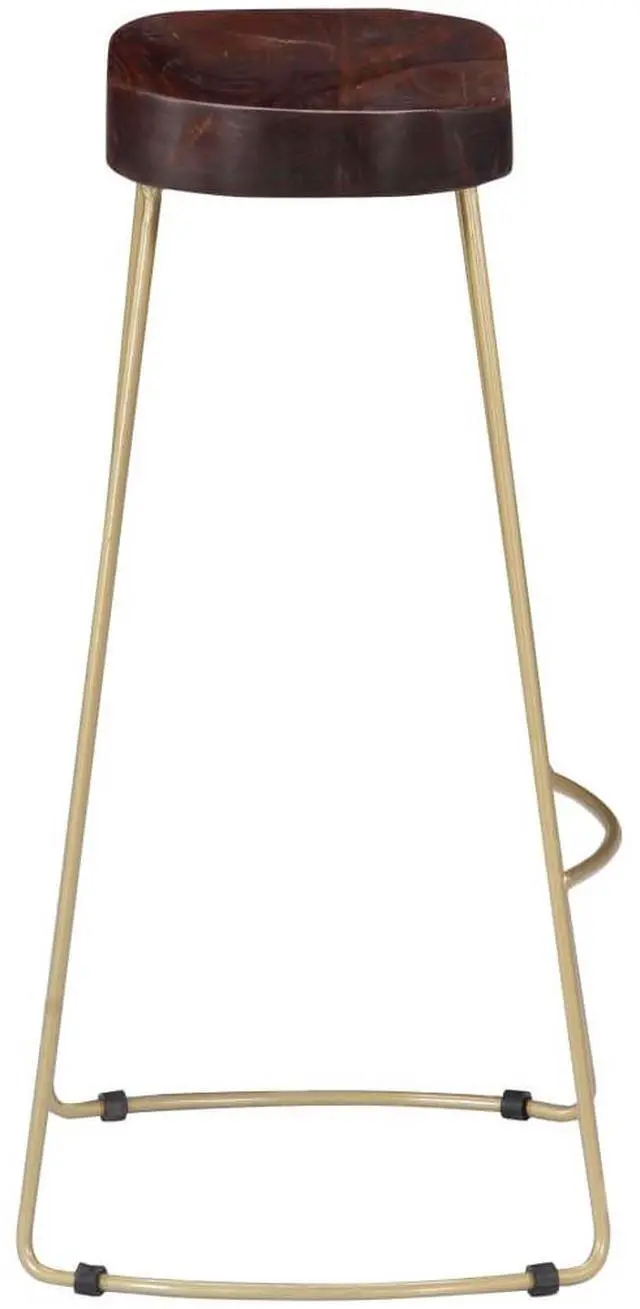 Alt view image 15 of 17 - vidaXL Gavin Bar Stools 2 pcs Solid Mango Wood