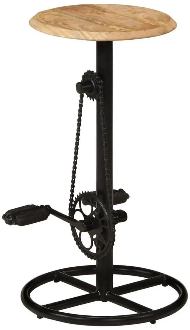 Alt view image 11 of 15 - vidaXL Bar Chairs 2 pcs Solid Mango Wood