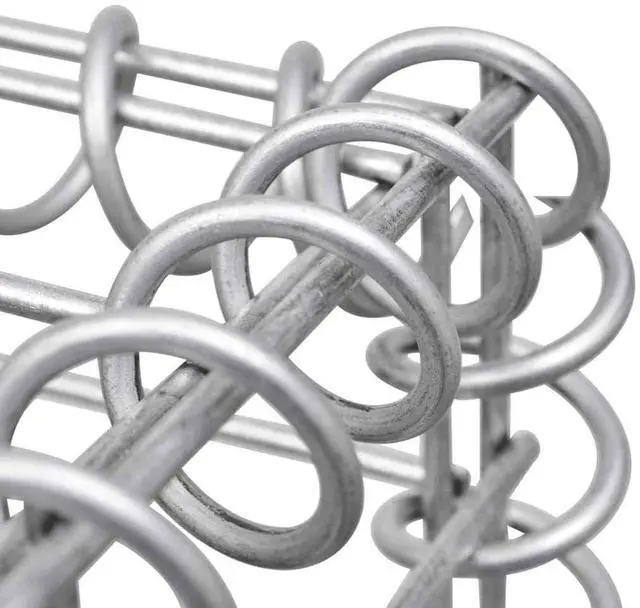 Alt view image 11 of 12 - vidaXL Gabion Basket Post 19.7"x19.7"x55.1" Iron