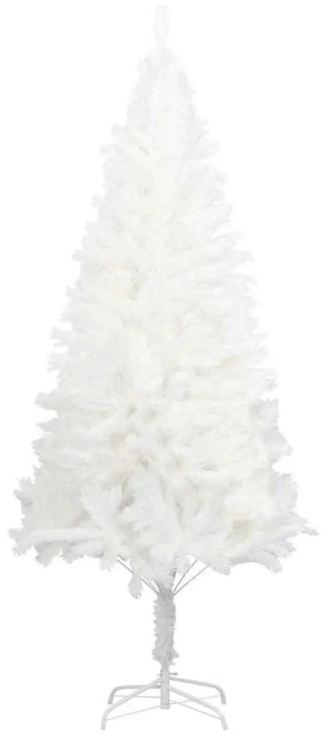 Alt view image 2 of 6 - vidaXL Christmas Tree Artificial Xmas Tree with Needle-Shaped Branches White
