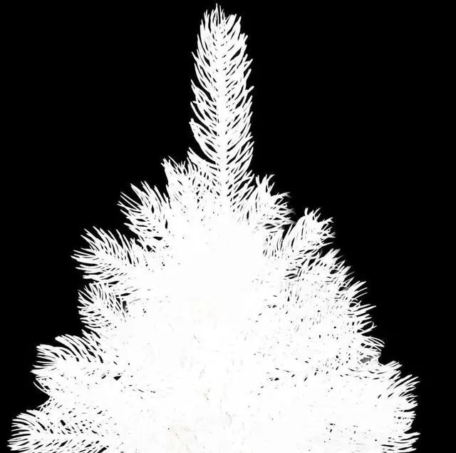 Alt view image 3 of 6 - vidaXL Christmas Tree Artificial Xmas Tree with Needle-Shaped Branches White