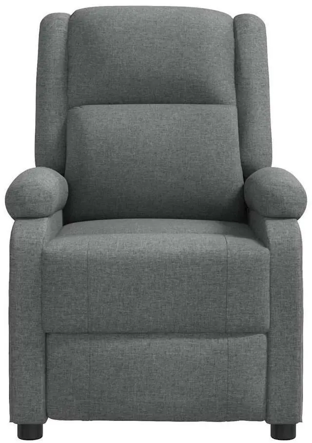 Alt view image 3 of 7 - vidaXL Massage Chair Adjustable Reclining Seating Furniture Dark Gray Fabric