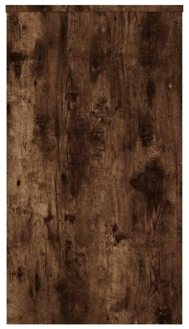 Alt view image 6 of 7 - vidaXL Desk Home Office Computer Desk Furniture Smoked Oak Engineered Wood