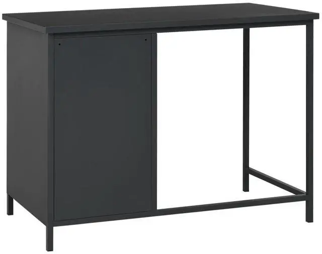Alt view image 9 of 11 - vidaXL Industrial Desk with Drawers Anthracite 41.3"x20.5"x29.5" Steel
