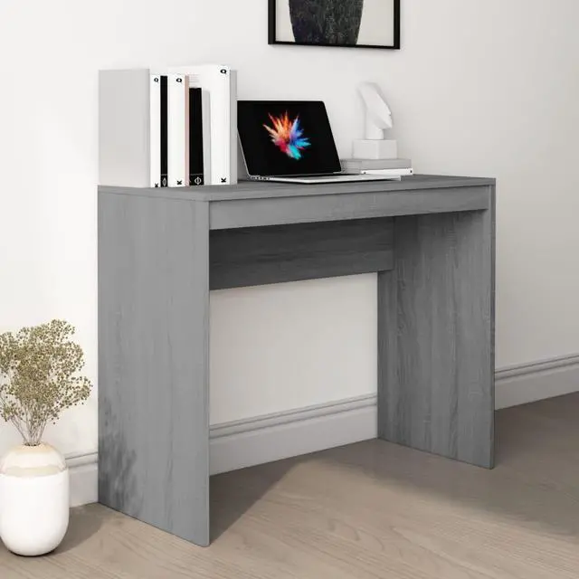 Main image of vidaXL Desk Home Office Computer Desk Furniture Gray Sonoma Engineered Wood