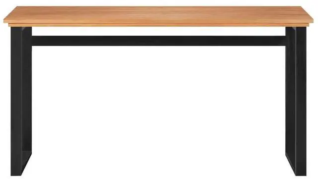 Alt view image 2 of 7 - vidaXL Desk Work Study Computer Console Table Office Furniture Solid Wood Teak