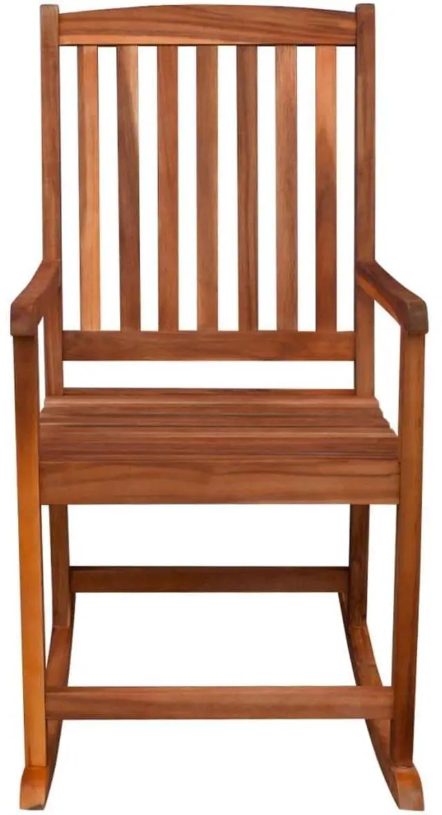 Alt view image 13 of 14 - vidaXL Outdoor Rocking Chair Acacia Wood