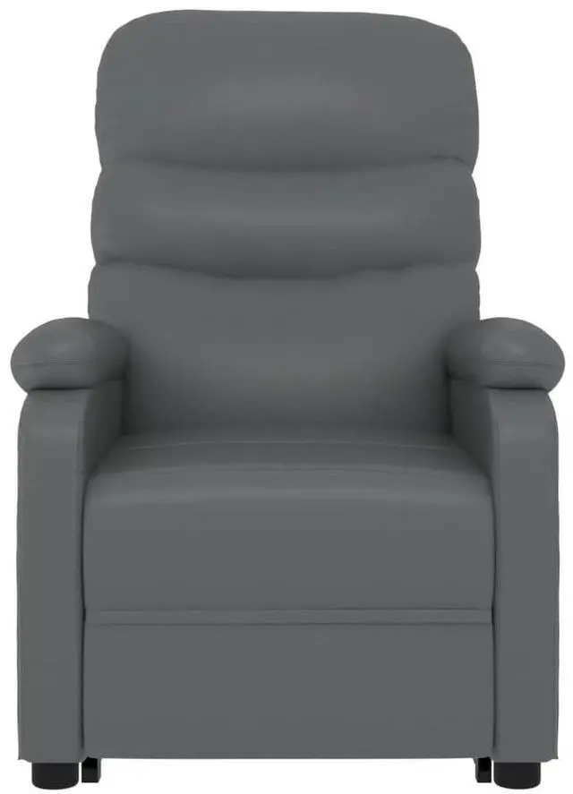 Alt view image 5 of 7 - vidaXL Stand Up Chair Anthracite Faux leather, Iron, Poplar wood Standard