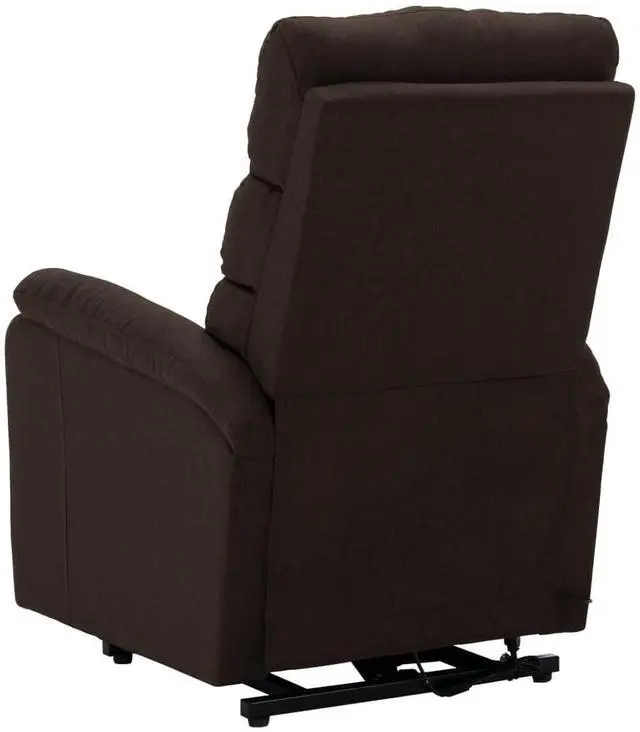 Alt view image 5 of 7 - vidaXL Stand Up Chair Dark Brown 100% Polyester, Wood, Metal Standard