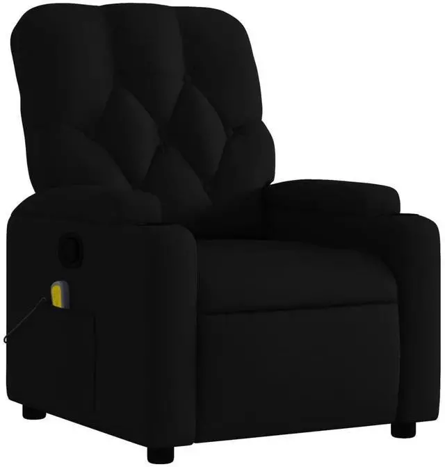 Alt view image 3 of 7 - vidaXL Massage Recliner Chair Black