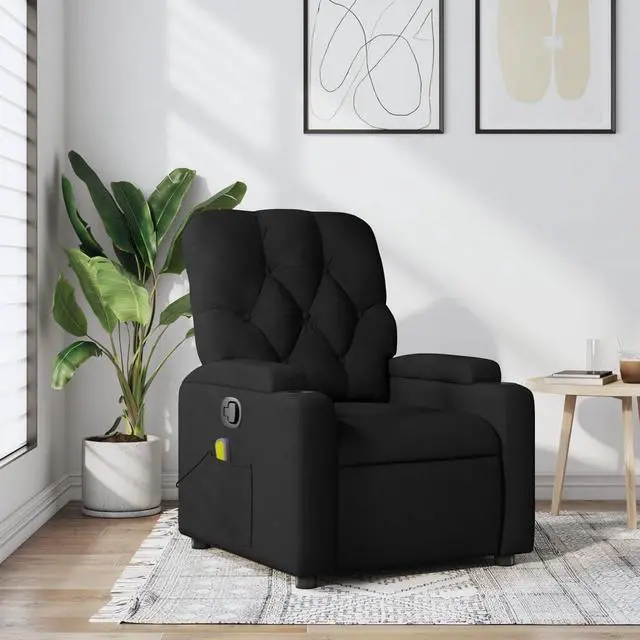 Main image of vidaXL Massage Recliner Chair Black