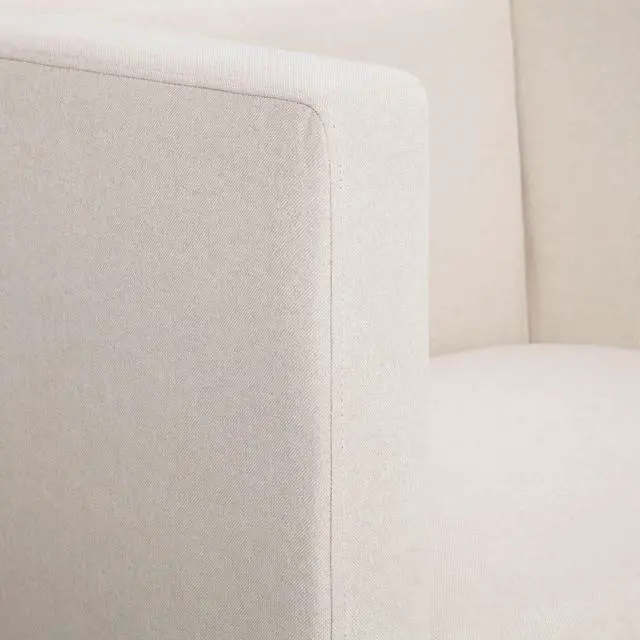 Alt view image 10 of 10 - vidaXL Cube Armchair Cream Fabric
