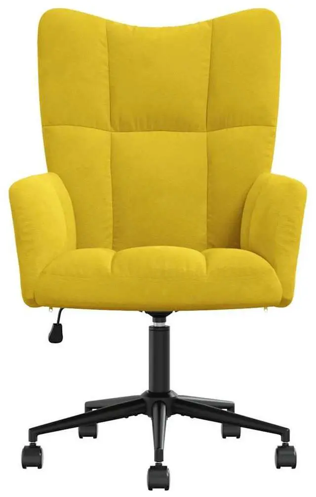 Alt view image 3 of 7 - vidaXL Relaxing Chair Accent Seating Living Room Furniture Mustard Yellow Velvet