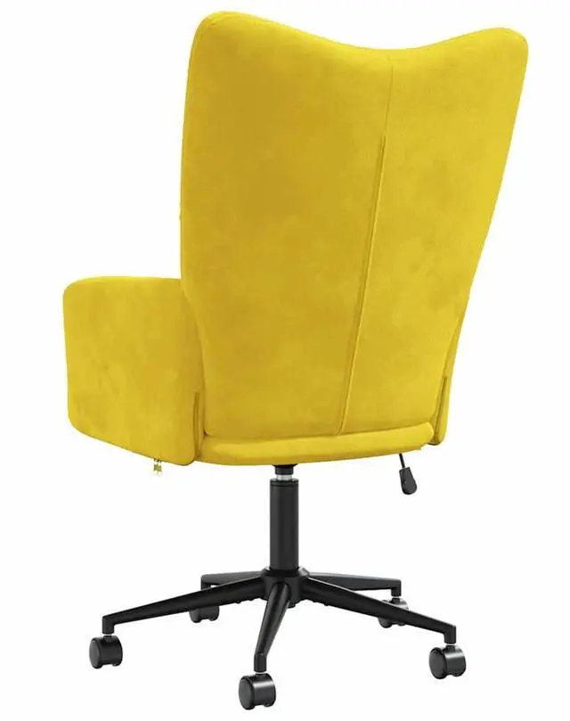 Alt view image 5 of 7 - vidaXL Relaxing Chair Accent Seating Living Room Furniture Mustard Yellow Velvet