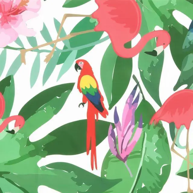 Alt view image 6 of 7 - vidaXL Garden Bench Cushion Multicolor with birds, leaves, and flowers