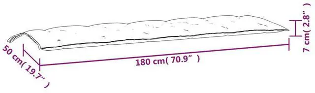 Alt view image 4 of 7 - vidaXL Garden Bench Cushion Multicolor with birds, leaves, and flowers