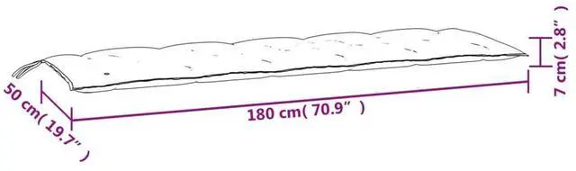 Alt view image 7 of 7 - vidaXL Garden Bench Cushion Multicolor with birds, leaves, and flowers