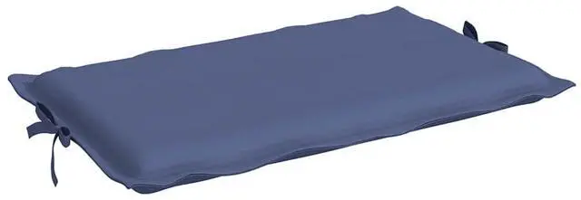 Alt view image 5 of 7 - vidaXL Sun Lounger Cushion Navy Blue Oxford Fabric