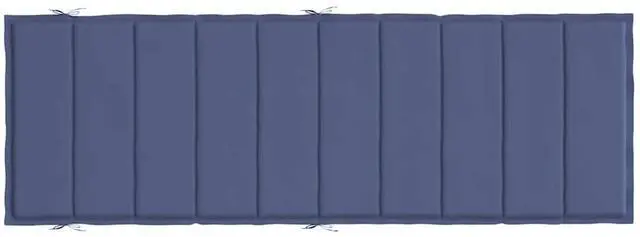 Alt view image 6 of 7 - vidaXL Sun Lounger Cushion Navy Blue Oxford Fabric