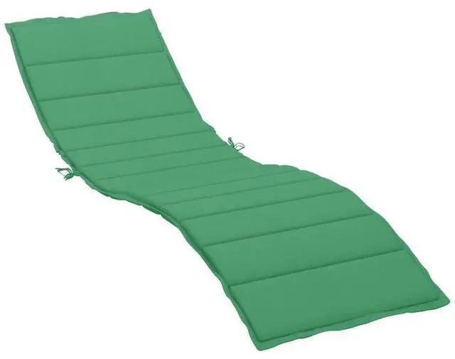 Alt view image 15 of 17 - vidaXL Sun Lounger Cushion Green 78.7" Fabric Outdoor Patio Lounge Seating Pad