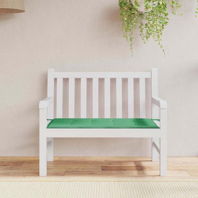 Alt view image 11 of 12 - vidaXL Garden Bench Cushion Green 120x50x4 cm Oxford Fabric