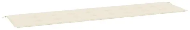 Alt view image 15 of 19 - vidaXL Garden Bench Cushion Cream 200x50x4 cm Oxford Fabric