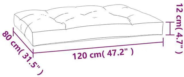 Alt view image 10 of 13 - vidaXL Pallet Sofa Cushion Bright Green 47.2"x31.5"x3.9"