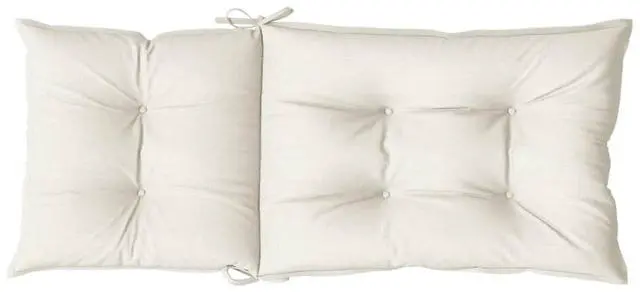 Alt view image 7 of 7 - vidaXL Highback Chair Cushion Set of 2 Melange cream Polyester
