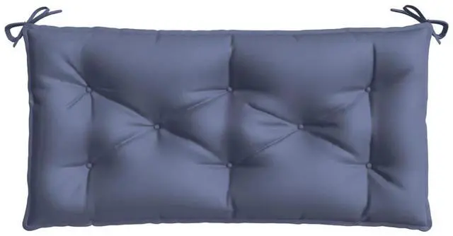 Alt view image 2 of 7 - vidaXL Garden Bench Cushion Navy Blue Oxford fabric (100% polyester)