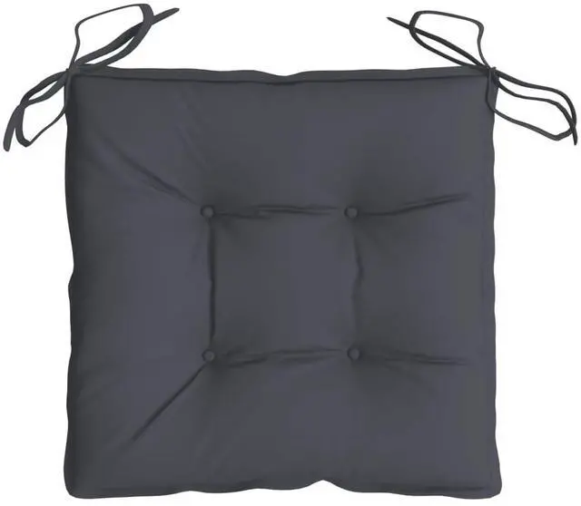 Alt view image 6 of 7 - vidaXL Chair Cushion Set of 6 Anthracite Oxford fabric (100% polyester)