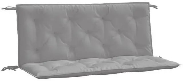 Alt view image 2 of 13 - vidaXL Garden Bench Cushion Set of 2 Grey Oxford fabric (100% polyester)