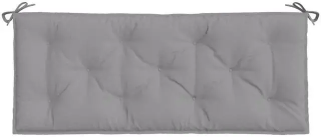 Alt view image 5 of 13 - vidaXL Garden Bench Cushion Set of 2 Grey Oxford fabric (100% polyester)