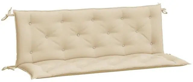 Alt view image 2 of 7 - vidaXL Garden Bench Cushion Set of 2 Beige Oxford fabric (100% polyester)