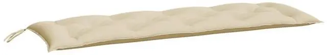 Alt view image 3 of 7 - vidaXL Garden Bench Cushion Set of 2 Beige Oxford fabric (100% polyester)