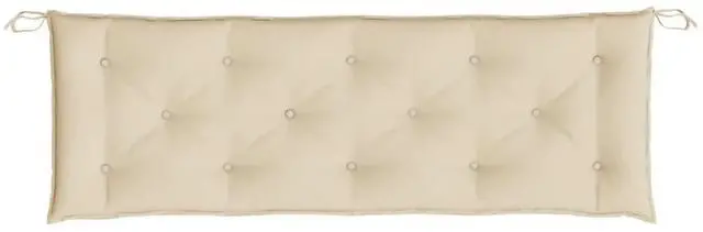 Alt view image 6 of 7 - vidaXL Garden Bench Cushion Set of 2 Beige Oxford fabric (100% polyester)