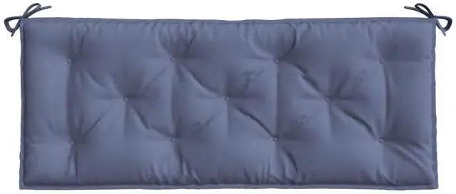 Alt view image 5 of 7 - vidaXL Garden Bench Cushion Set of 2 Navy Blue Oxford fabric